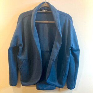 THE NORTH FACE Sz S  High Low Rounded Hem Open Front Pockets Jersey Knit Jacket